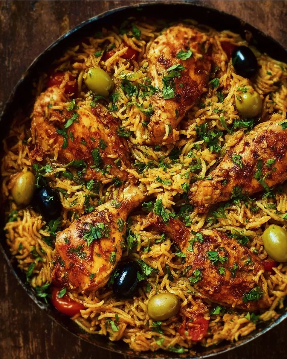One Pan Mediterranean Chicken And Rice