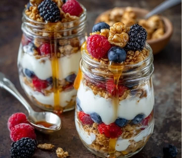 Overnight Yogurt Parfait Jars