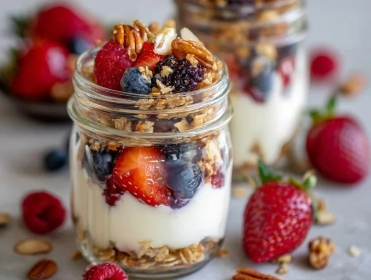 Overnight Yogurt Parfait Jars