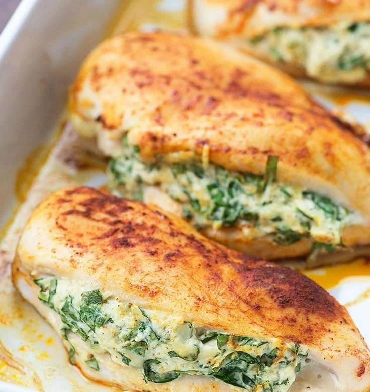Spinach Stuffed Chicken Breasts