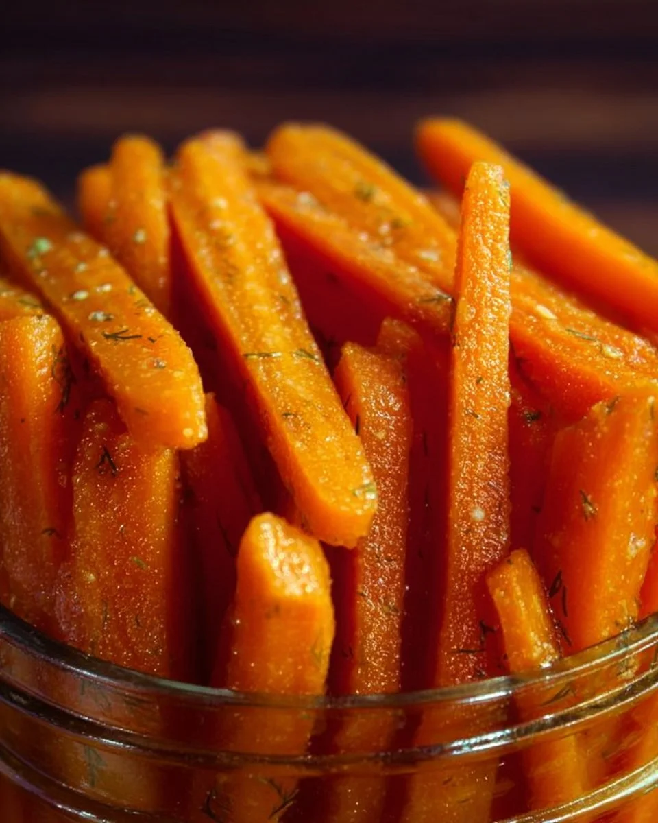 Tangy Fermented Carrot Sticks