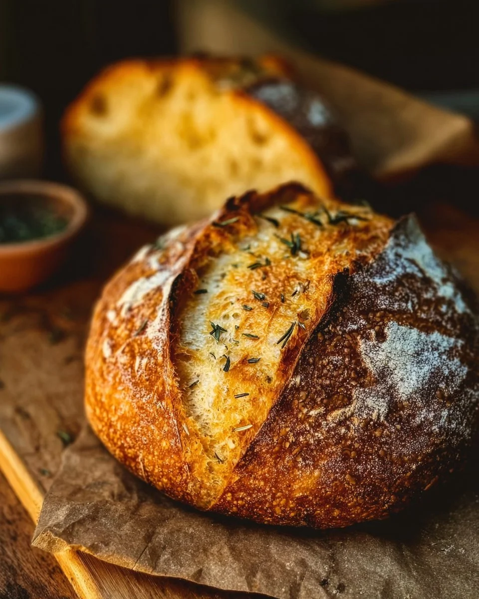 Ultimate Double-Garlic Sourdough Bread