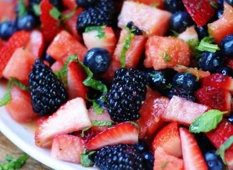Berry Watermelon Fruit Salad