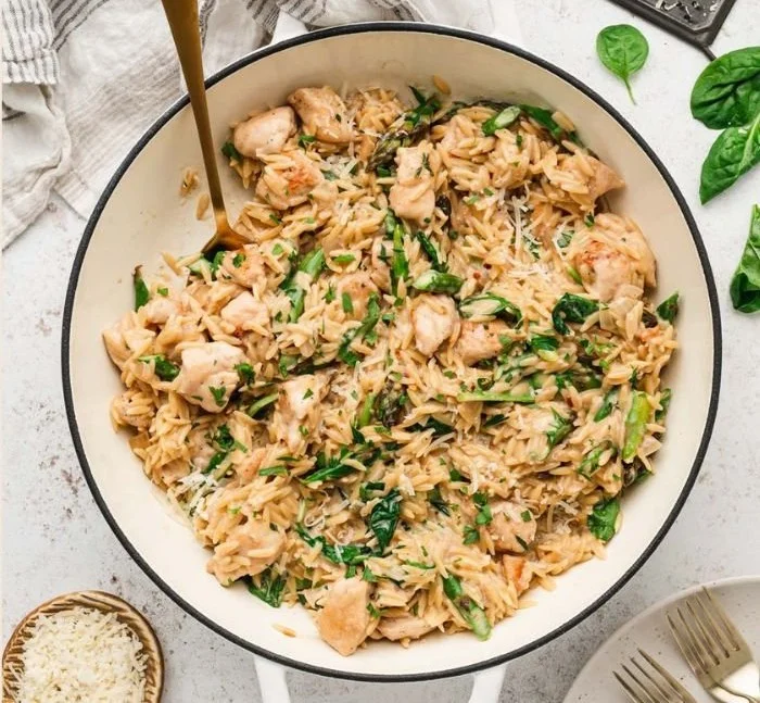 High Protein Chicken Orzo