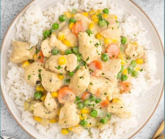 High Protein Crustless Chicken Pot Pie