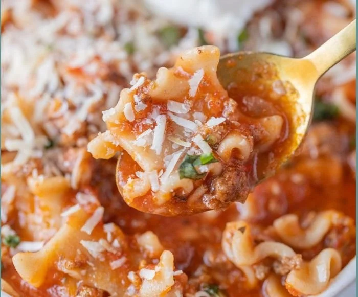 High Protein Lasagna Soup