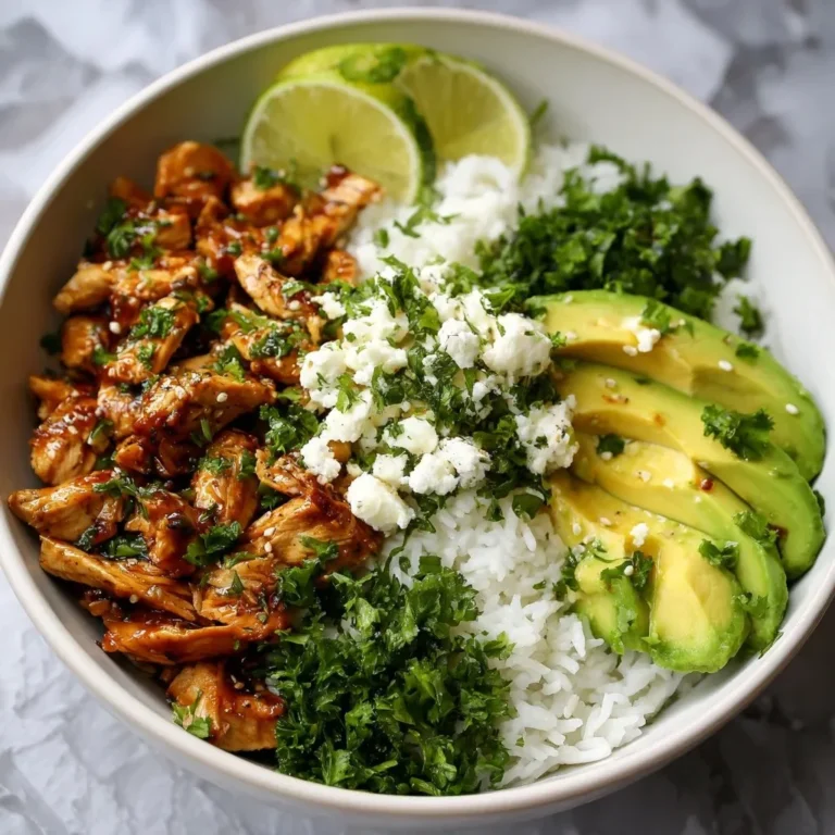 Honey Lime Chicken with Avocado Rice Bowl - Healthy High Protein Dinner Idea
